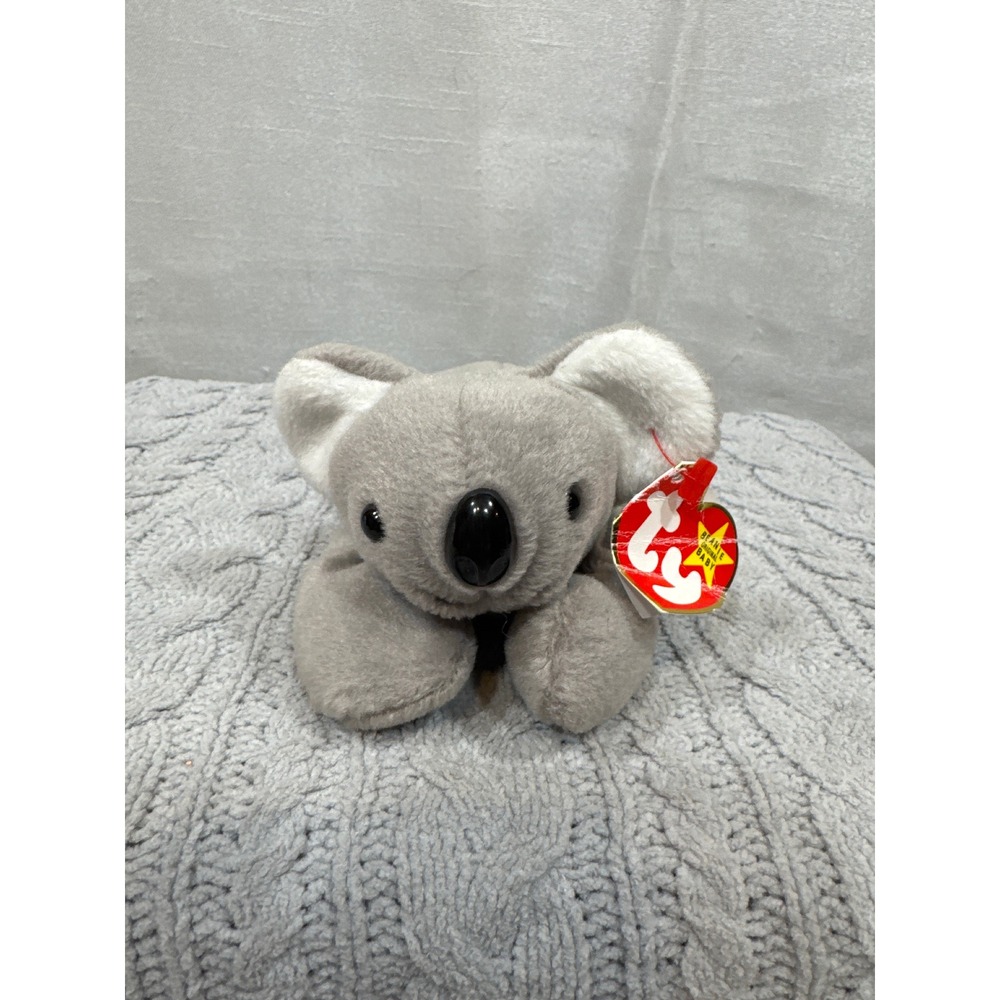 Ty Beanie Baby Mel the Koala Bear Grey White Plush 1996 Style 4162 Vintage Toy‎